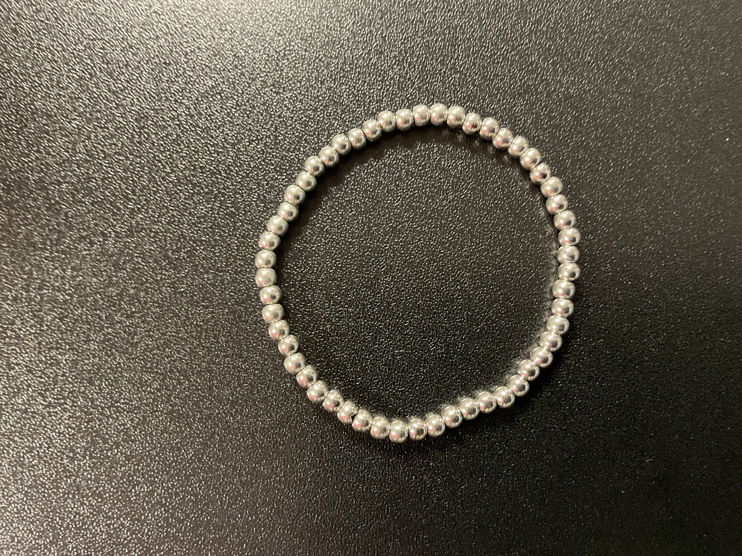 Silver Beaded Bracelet 1/2 mm