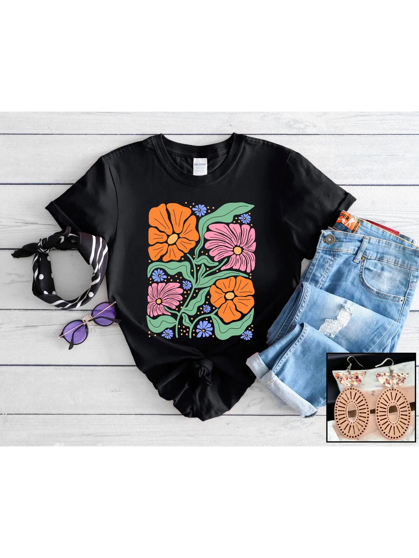 Boho Flowers Tee