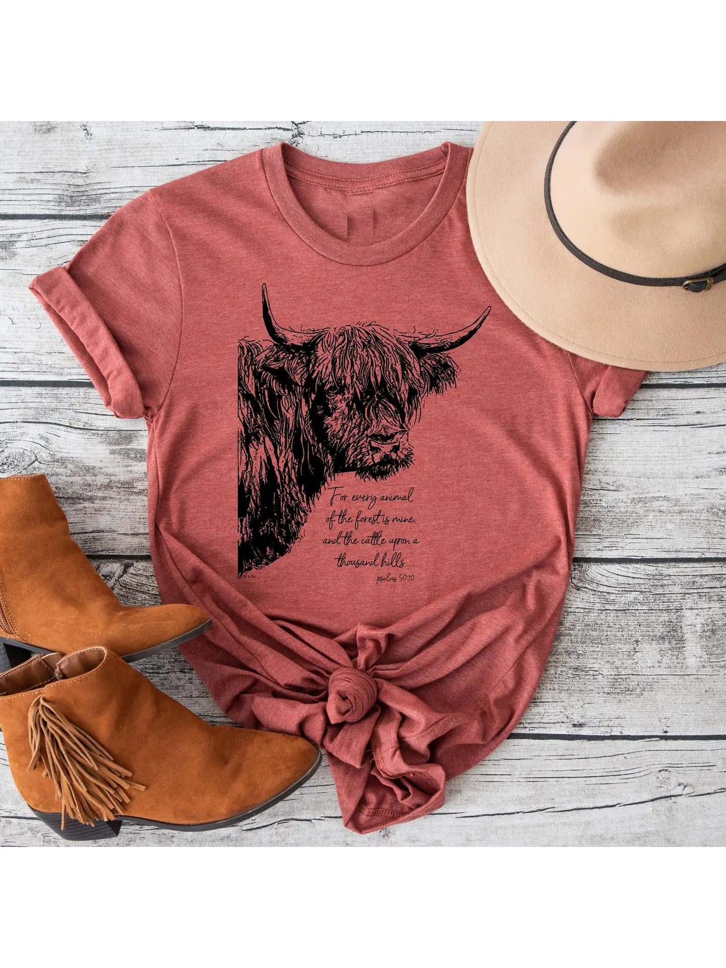 Cattle A Thousand Hills Graphic Tee