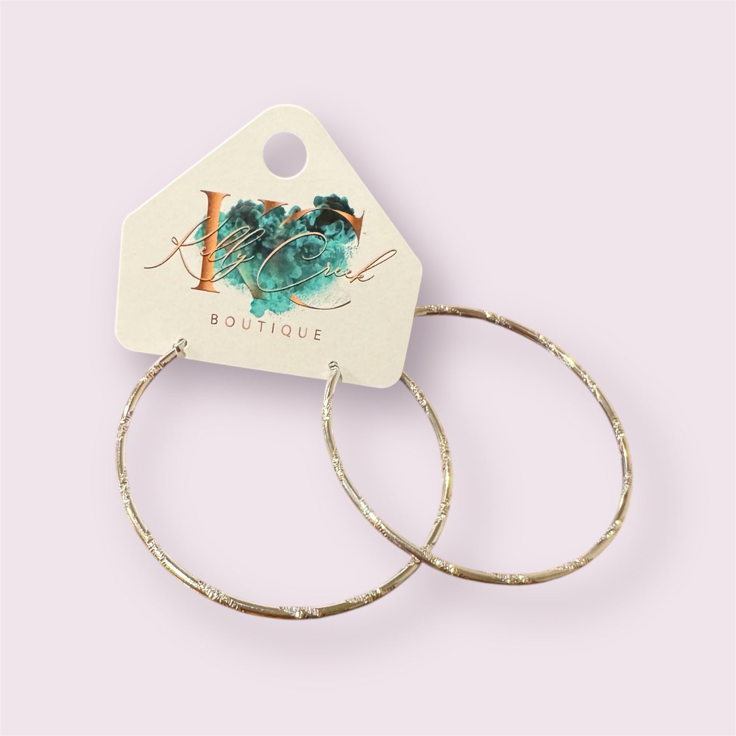 Sleek Radiance Hoops
