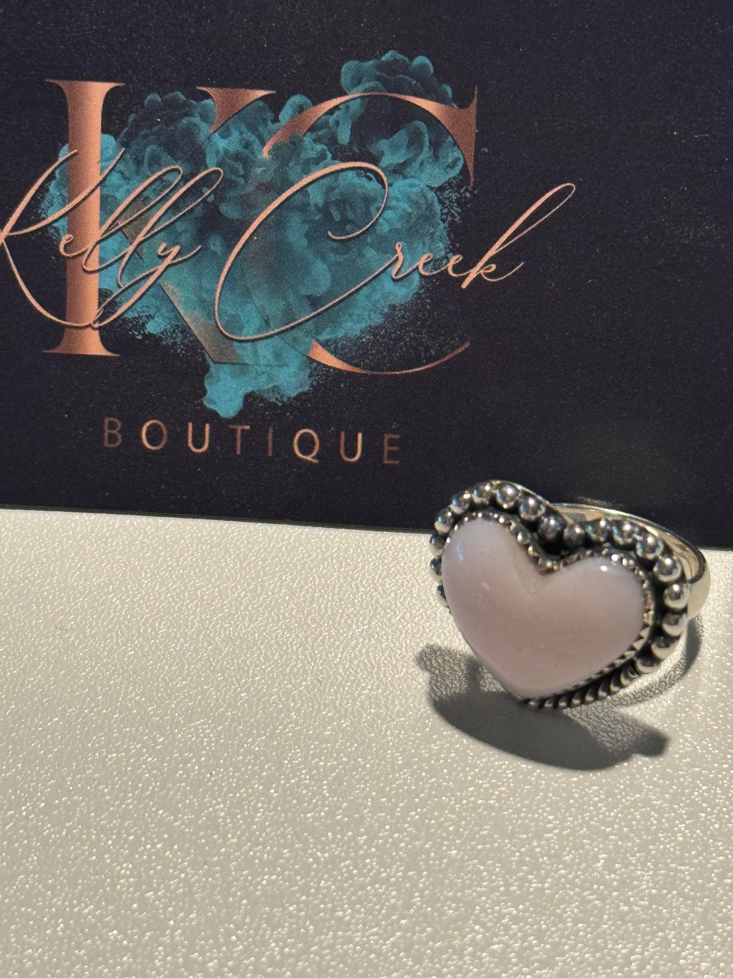 With All My Love Pink Opal Ring