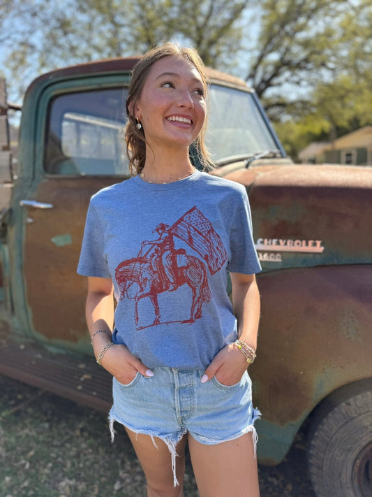 Patriotic Cowboy Tee