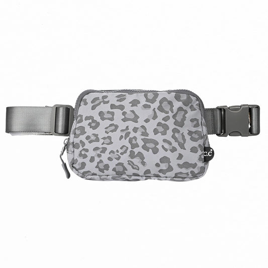 CC Belt Bag- Leopard Gray