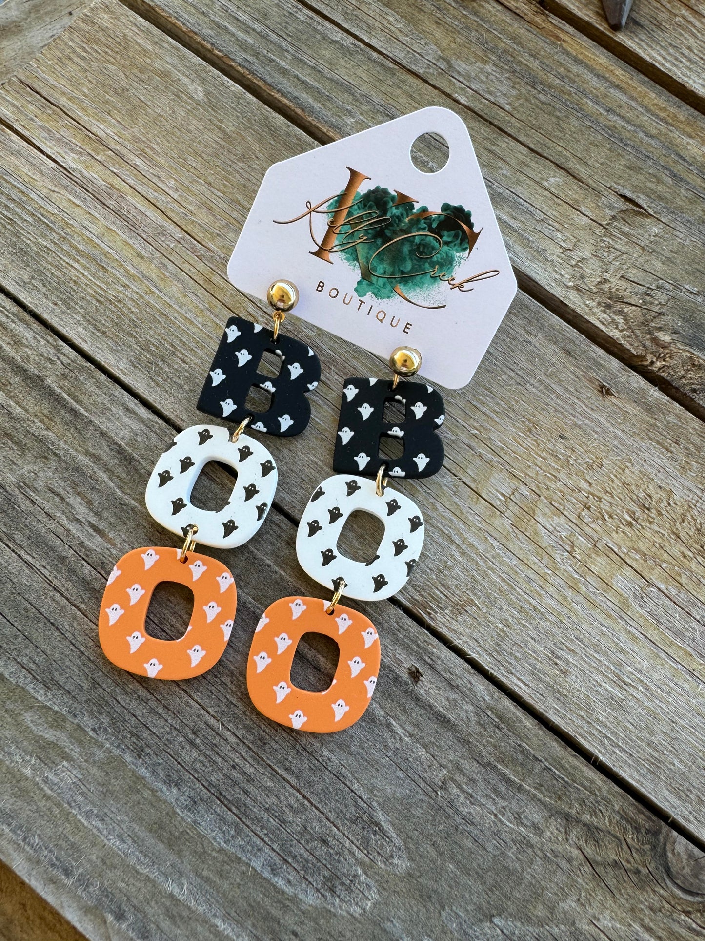 Halloween Boo Earrings