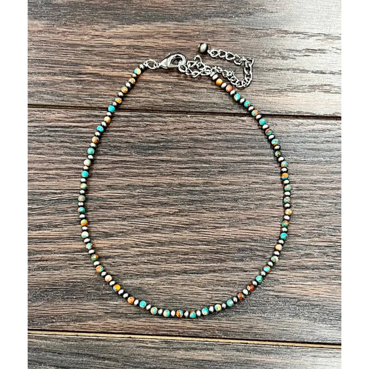 Handmade Round Gemstone Necklace