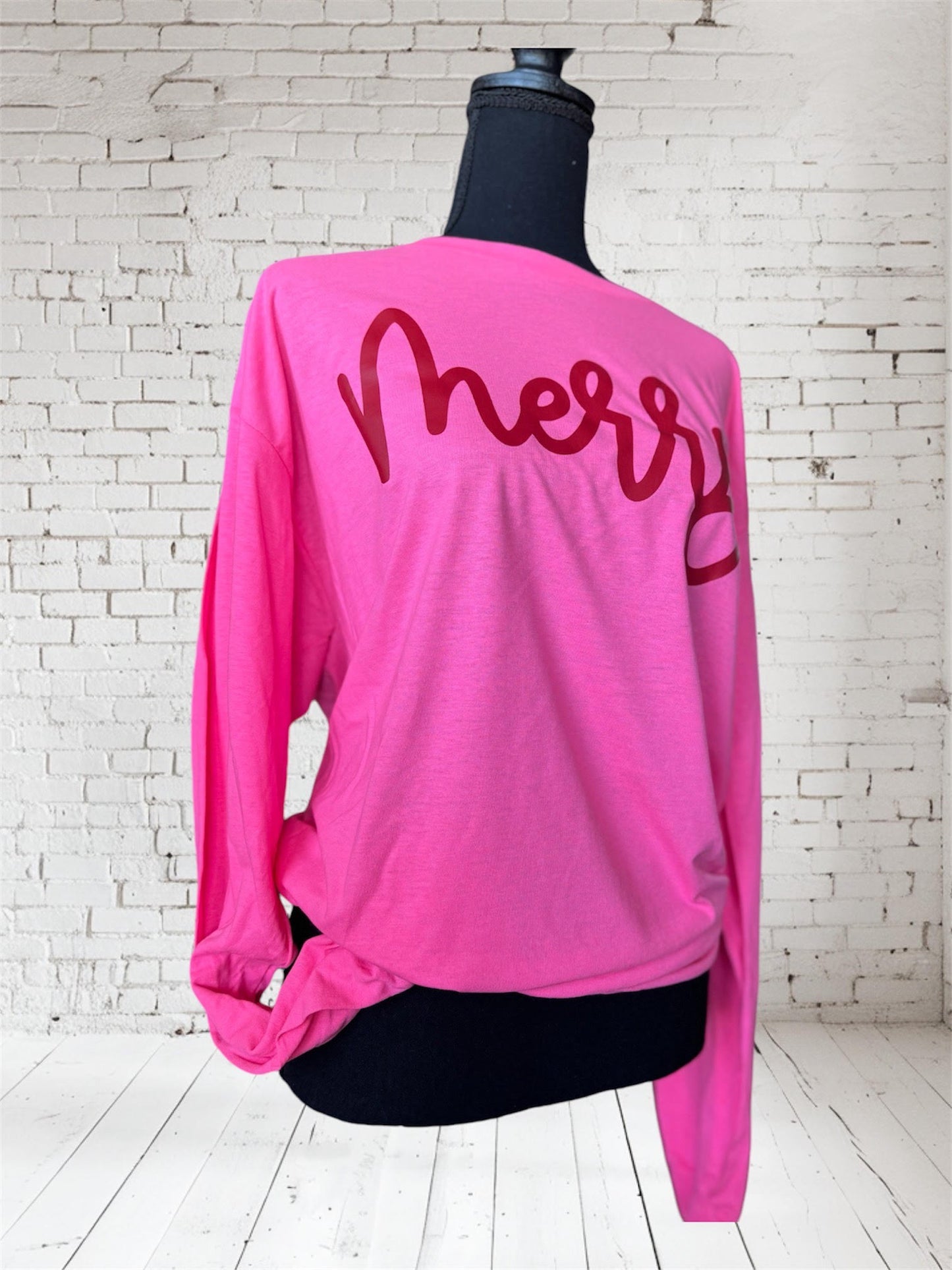 Merry Pink Long Sleeve Shirt