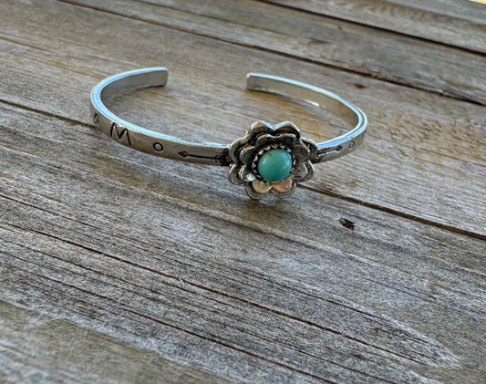 Turquoise Bohemian Style Bracelet Cuff