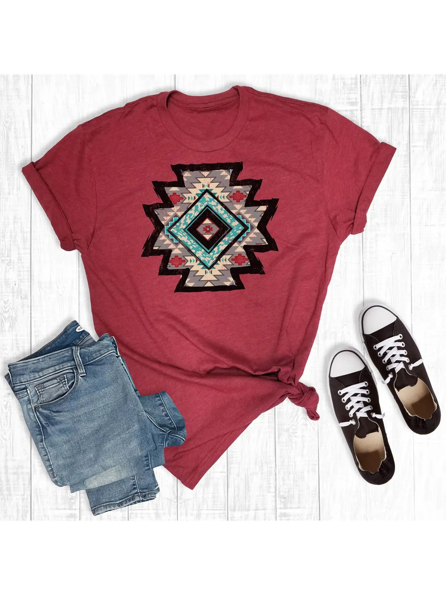 Western Tribal Aztec tee